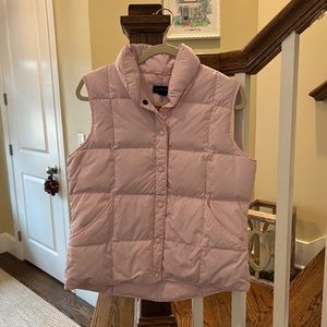 Lands End Womens Pink Puffer Vest Medium 10-12